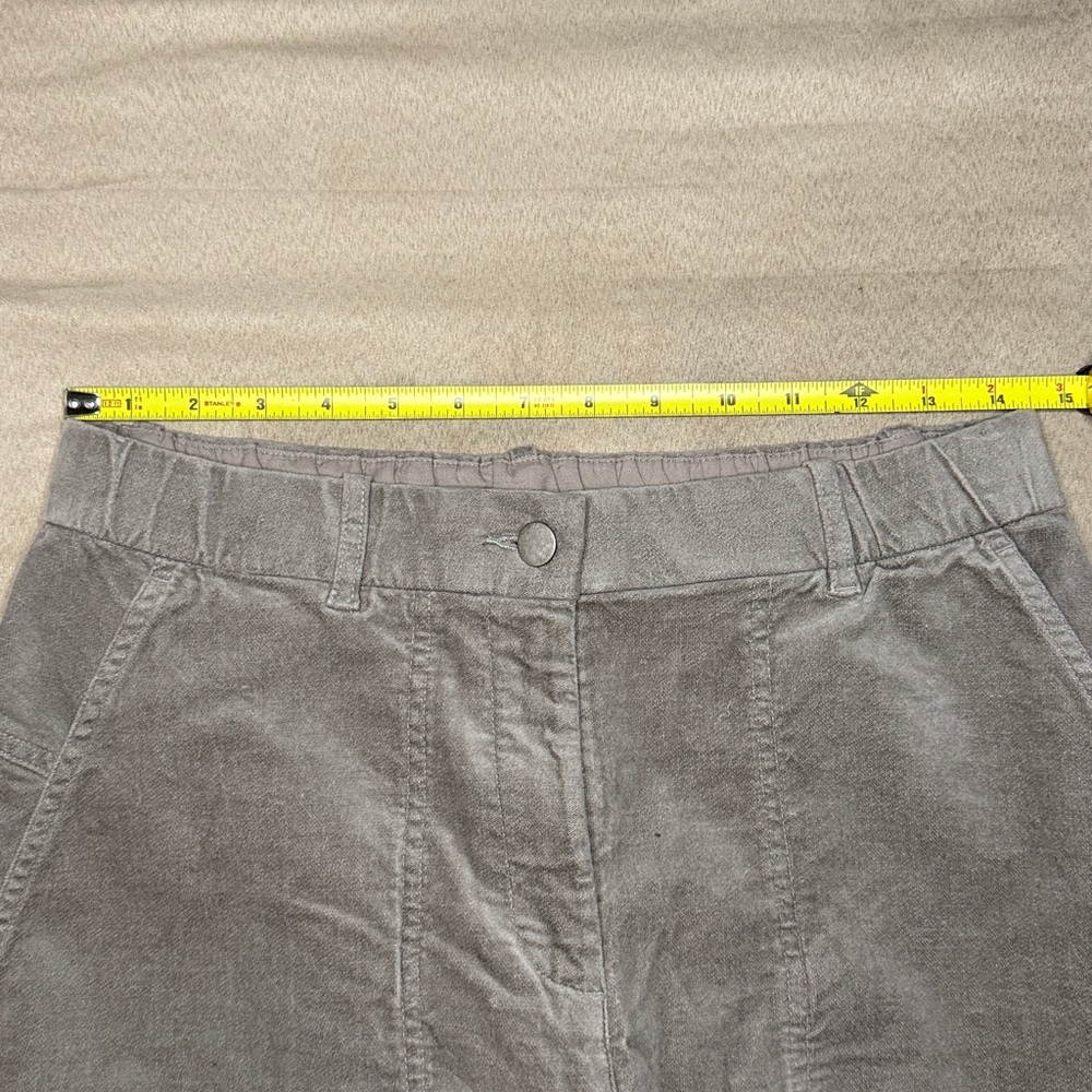 Eileen Fisher Barrel Leg Stretch Organic Cotton Ankle Pants Reed NEW - Picture 8 of 11